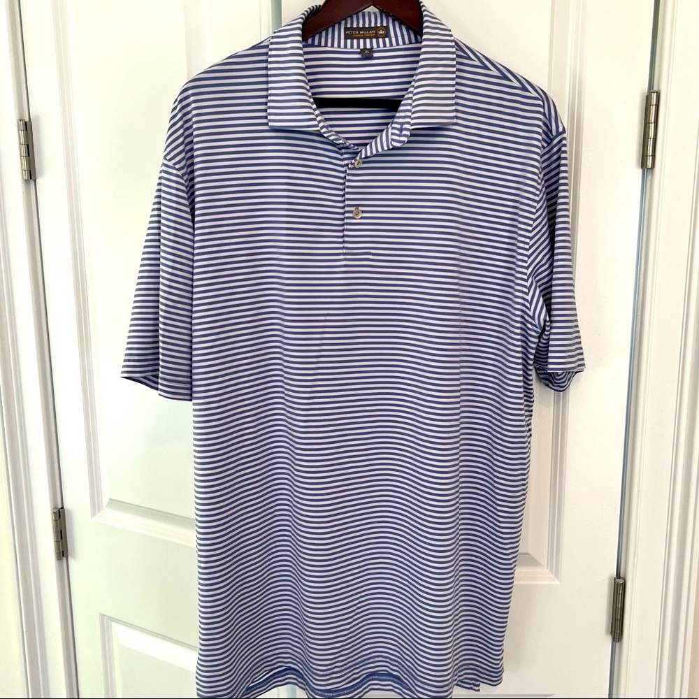Peter Millar Summer Comfort Short Sleeve Striped Polo